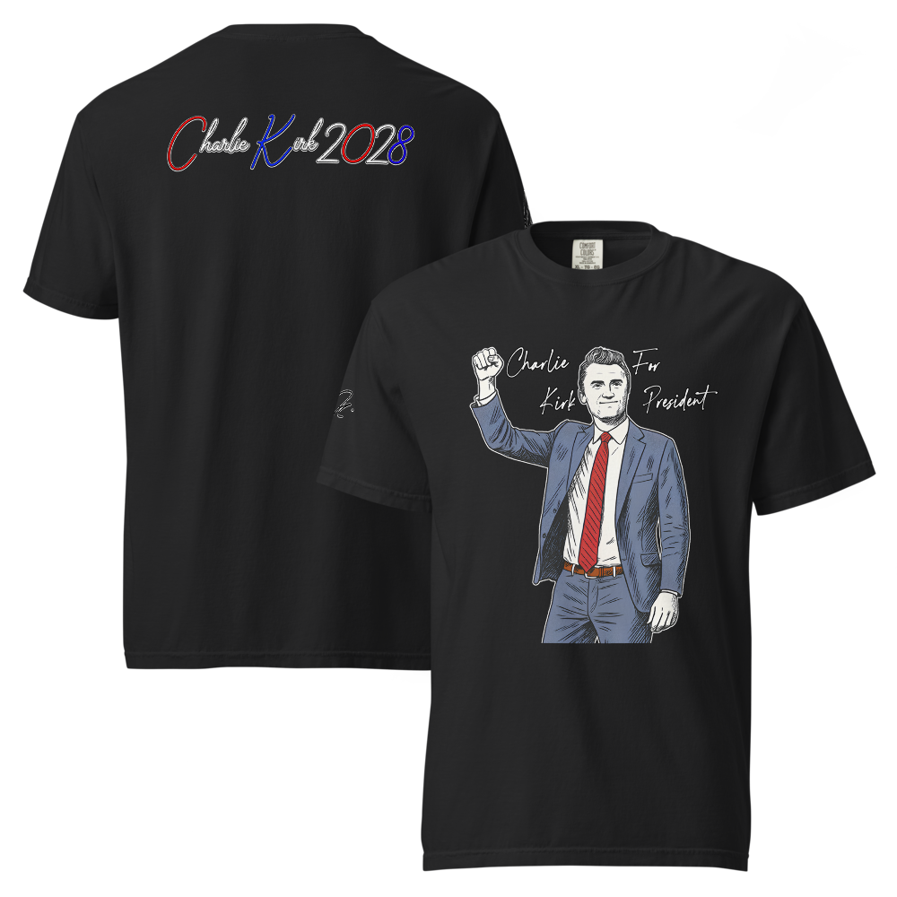 Charlie Kirk For President Tee — Taken Too Soon